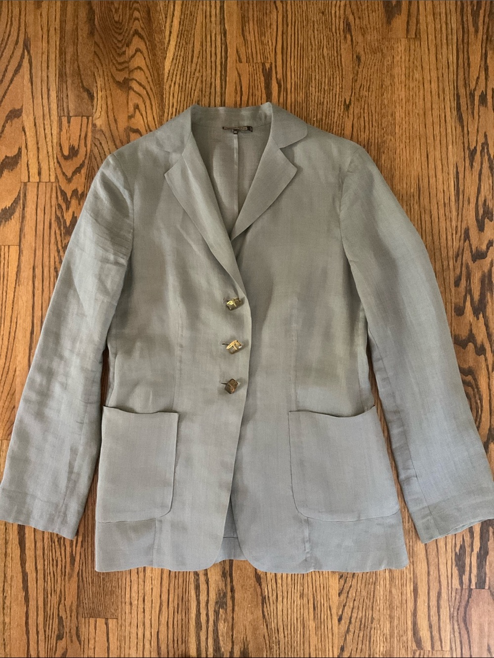 Maliparmi Grey Lightweight Tailored Casual Button-down Blazer